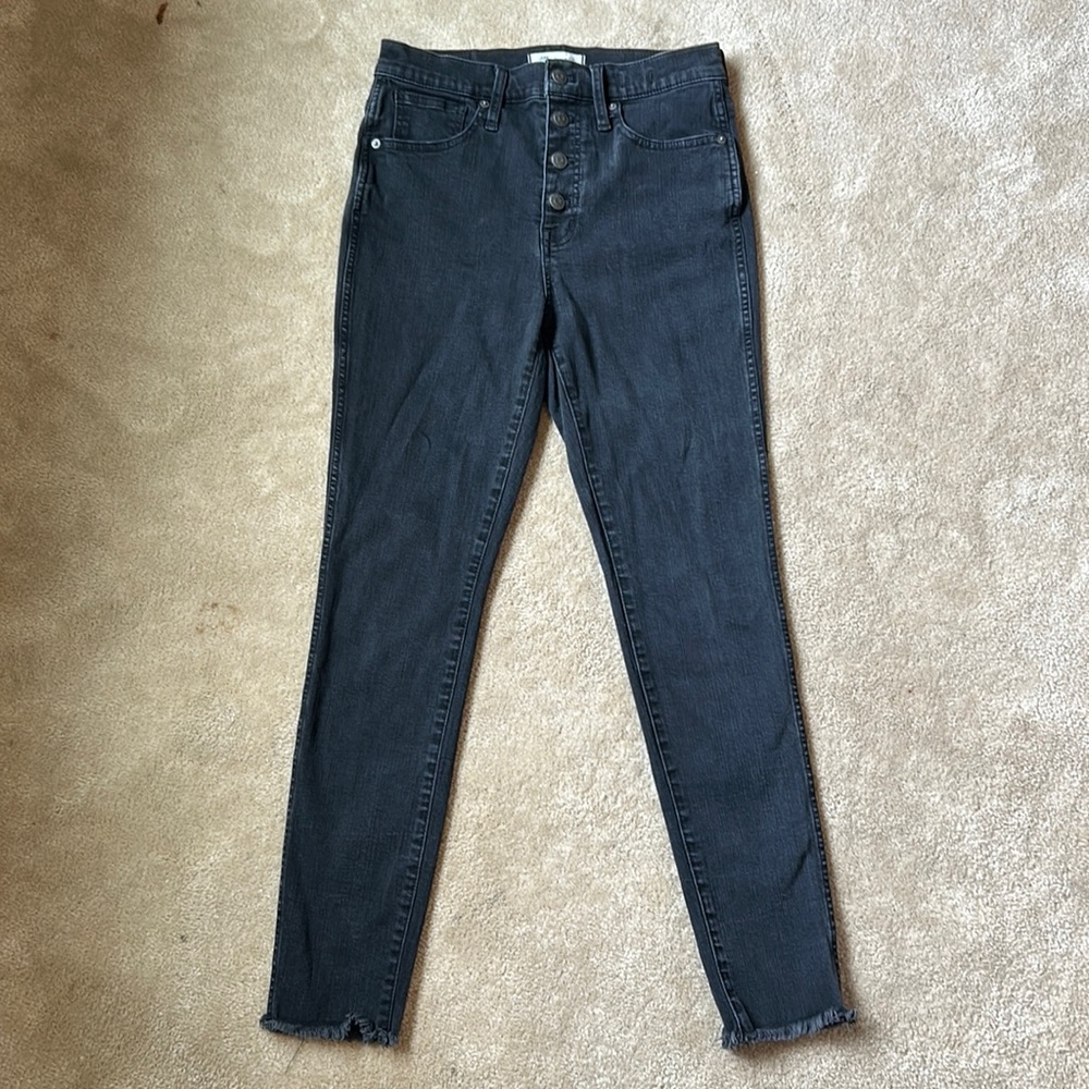Madewell Women 28 RN77388 10” High Rise Skinny Dark Wash Stretch Jean
